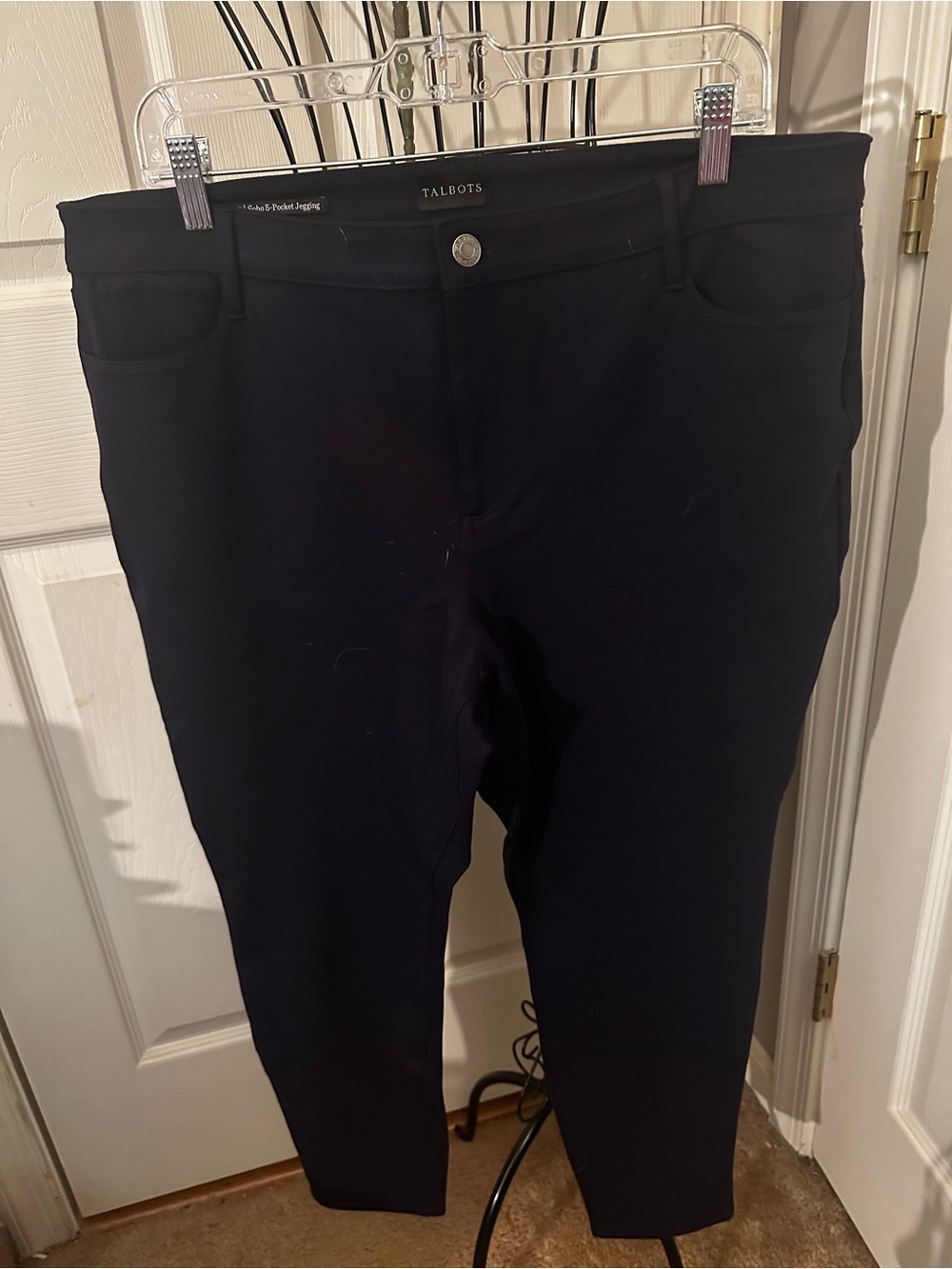 Talbots Navy Blue Stretch Slim Ankle Pants 16P